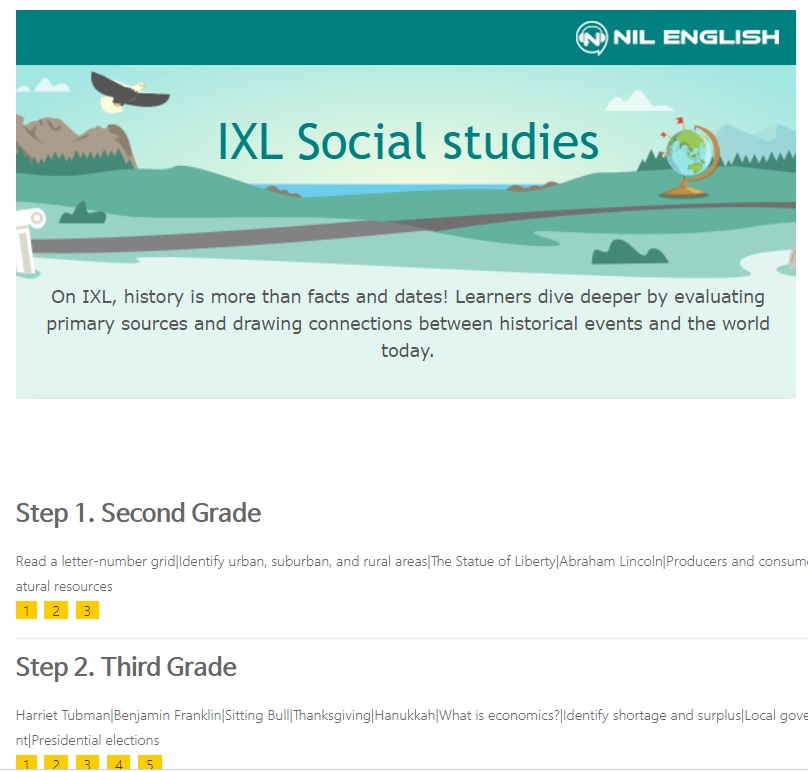 IXL Course - Social studies